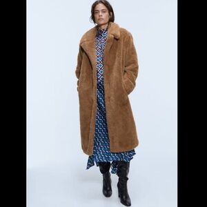 Brand new celebrity favourite Zara Brown Teddy Coat